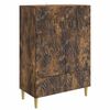 vidaXL Serviesskap R&oslash;kt Eik 66 x 34,5 x 95 cm Konstruert tre