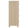 vidaXL Skjenk HAMAR honningbrun 79x40x103,5 cm heltre furu