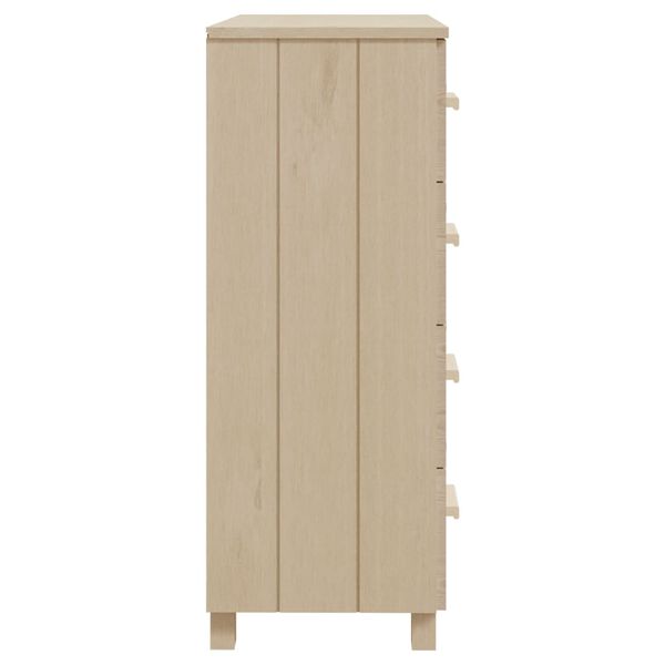 vidaXL Skjenk HAMAR honningbrun 79x40x103,5 cm heltre furu