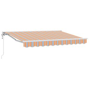 vidaXL Innvendbar Markise Bl&aring; og Oransje 350 x 200 cm