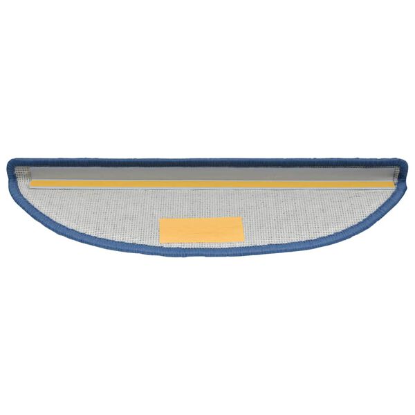 vidaXL Trappematter 20 stk 56x17x3 cm bl&aring; halvrund