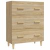 vidaXL Skjenk sonoma eik 70x34x90 cm konstruert tre