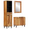 vidaXL Baderomsskapsett 3 stk. Naturlig 38 x 33 x 160 cm
