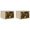 vidaXL Vegghengt nattbord ZAANDAM 2 stk. Sonoma eik 36 x 33 x 25 cm
