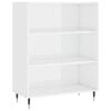 vidaXL Highboard h&oslash;yglans hvit 69,5x34x180 cm konstruert tre