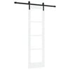 vidaXL Skyved&oslash;r ORKDAL Hvit 61 x 198,5 cm Massivt furutre og glass