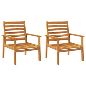 vidaXL Utend&oslash;rs sofastol 2 stk 66,5x65x81 cm heltre akasie