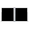vidaXL Uttrekkbar sidemarkise 120x600 cm svart