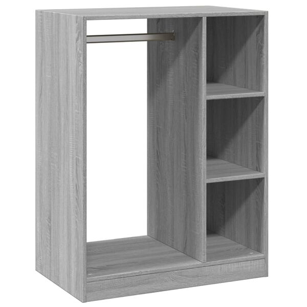 vidaXL Garderobe gr&aring; sonoma 77x48x102 cm konstruert tre