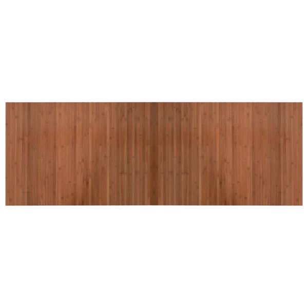 vidaXL Teppe rektangulær brun 70x200 cm bambus