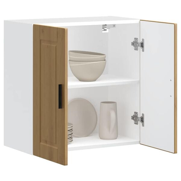 vidaXL Kj&oslash;kken veggskap Porto artisan eik konstruert tre