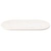 vidaXL Bordplate hvit 100x50x2,5 cm heltre furu oval