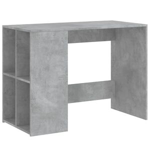vidaXL Skrivebord betonggr&aring; 102x50x75 cm konstruert tre