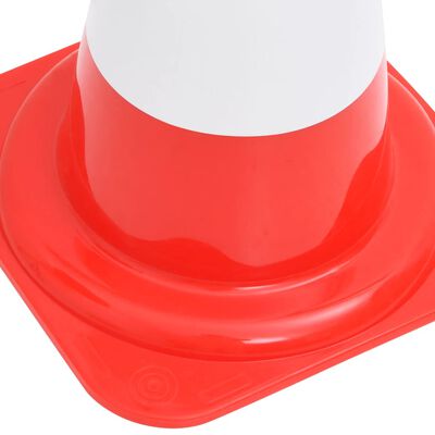 vidaXL Reflekterende trafikkjegler 20 stk rød og hvit 50 cm