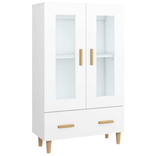 vidaXL Highboard hvit 70x31x115 cm konstruert tre