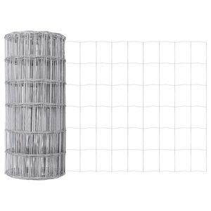 vidaXL Euro gjerde sølv 0.4 x 10 m Varmegalvanisert jern