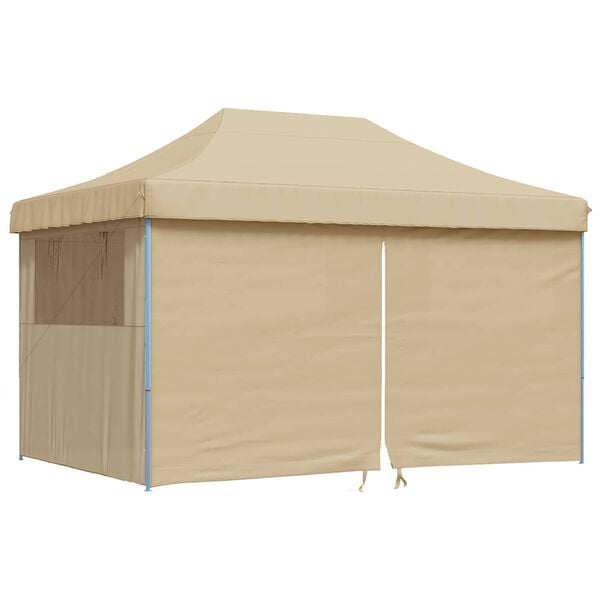 vidaXL Partytelt Beige 292 x 440 x 315 cm Oxford Stoff