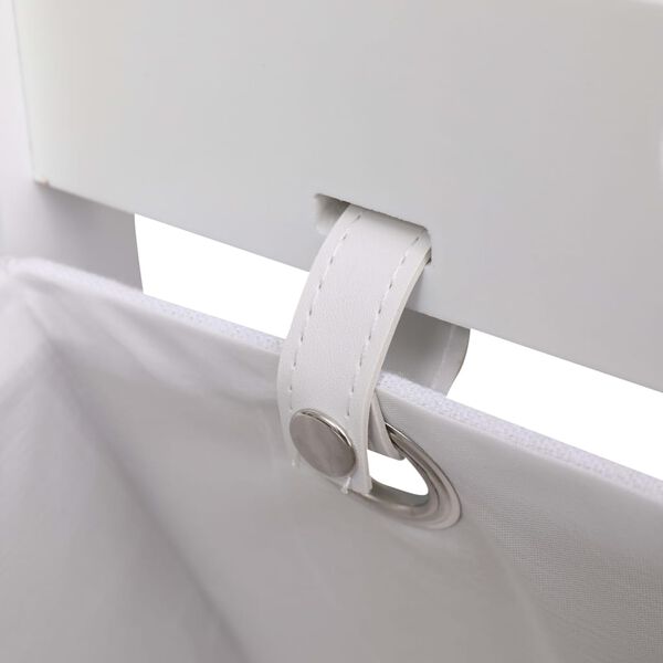 vidaXL Kurvstativ med 2 kurver hvit 35x35x72 cm tre