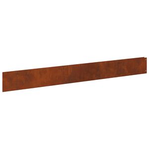 vidaXL Gjerdekant 30 stk. 100 x 12 cm St&aring;l Rusten