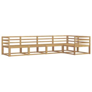 vidaXL Utend&oslash;rs sofa-sett 5 pcs Hvit 325 x 166,5 x 73 cm