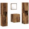 vidaXL Baderomsinnredningssett 4 stk. Gamle tre 41 x 38,5 x 46 cm