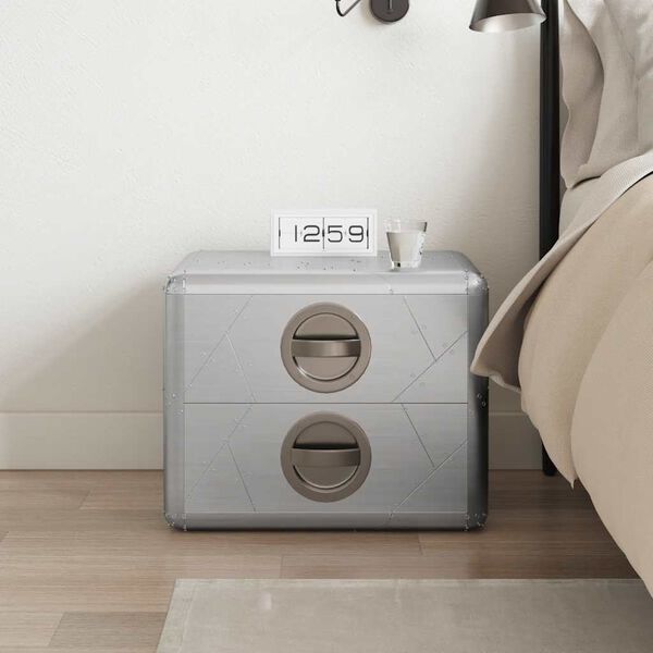 vidaXL Flygerskjenk med 2 skuffer gammeldags luftfartsstil