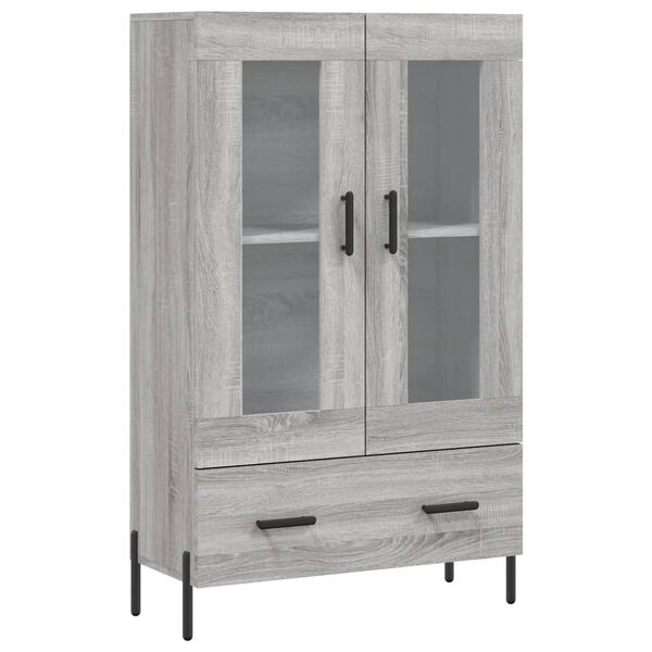 vidaXL Highboard gr&aring; sonoma 69,5x31x115 cm konstruert tre
