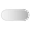 vidaXL LED-baderomsspeil 90x40 cm oval
