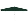 vidaXL Hageparasol 395 x 395 x 245 cm Polyester Rund Gr&oslash;nn