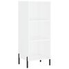 vidaXL Highboard hvit 34,5x34x180 cm konstruert tre