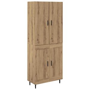 vidaXL H&oslash;yskap 2 stk. Artisan Eik 69,5 x 34 x 180 cm Konstruert tre
