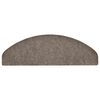 vidaXL Trappematter selvklebende 30 stk 65x21x4 cm beige halvrund store