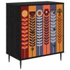 vidaXL Kommode ESSEN Solblomsttrykk 66 x 36,5 x 76 cm Konstruert tre