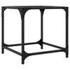 vidaXL Sofabord med gjennomsiktig glassplate 2 stk 40x40x40 cm st&aring;l