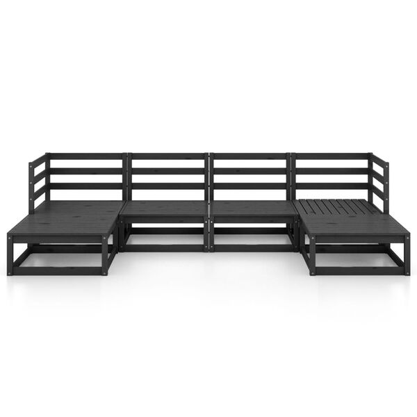 vidaXL Hagesofagruppe 6 deler heltre furu