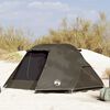 vidaXL Campingtelt 3 personer brun vanntett