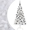 vidaXL Kunstig juletre med julekuler 210 cm 300 LED-lys Varmhvit