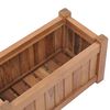 vidaXL Høybed 50x25x25 cm heltre teak