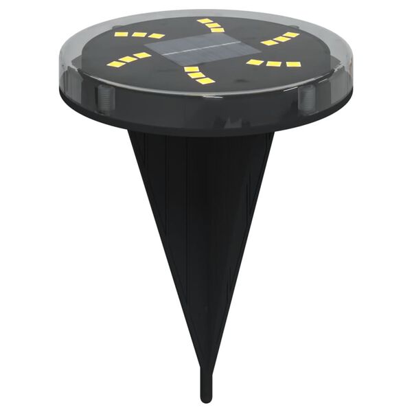 vidaXL Soldrevne bakkelys med jordplugger 4 stk varmhvit