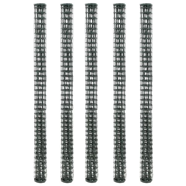 vidaXL Gjerdenettinger for hage 5 deler HDPE 1x1,2 m gr&oslash;nn