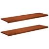 vidaXL Vinduplanker 2 stk. Brun 140 x 40 x 2 cm Massiv b&oslash;ketre
