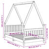 vidaXL Barnesengeramme hvit 80x160 cm heltre furu