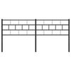 vidaXL Utskiftbar sengegavl i metall svart 160 cm