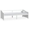 vidaXL Sengeramme 3 seter heltre furu 90x200 cm hvit