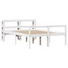 vidaXL Seniorseng med hodegavl hvit 140x190 cm heltre furu