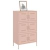 vidaXL Highboard rosa 68x39x113 cm stål