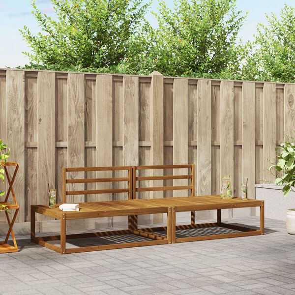 vidaXL Utend&oslash;rs sofa-sett 2 Stk Naturlig 230,5 x 83 x 73 cm