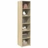 vidaXL Highboard sonoma eik 40x41x185 cm konstruert tre