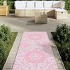 vidaXL Uteteppe ARAKIL Rosa 80x250 cm PP