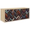 vidaXL Vegghengt TV-skap OMMEN 102 x 33 x 40 cm Sonoma eik